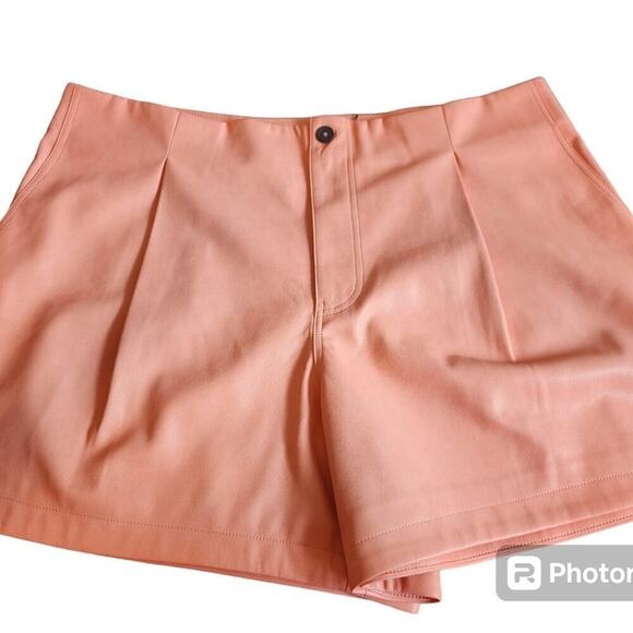 AVEC LES FILLES NEW ORANGE PLETHER SHORTS SIZE 1X - Picture 1 of 6